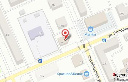 Гипермаркет Макси в переулке Володарского на карте