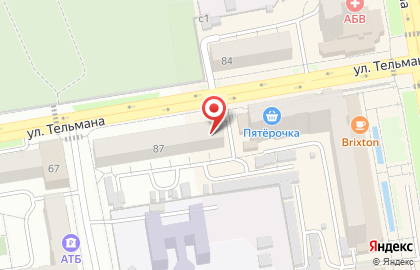 Магазин спортивных товаров Пан Спортсмен на улице Тельмана на карте