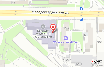 Адвокатский кабинет Орловой Ж.Л. на Молодогвардейской улице на карте