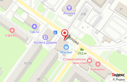 Магазин автозапчастей для иномарок Арсенал-Авто на улице Петра Алексеева на карте