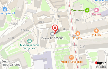 Почта России в Москве на карте