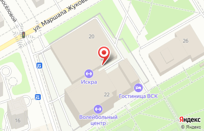 Школа единоборств братьев Филимоновых на улице Маршала Жукова на карте