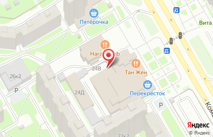 Школа Бокса 1 на Комендантском проспекте на карте