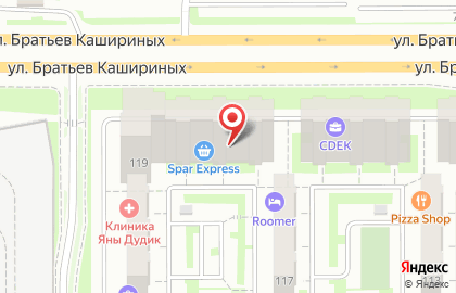 Парикмахерская Улыбка на улице Братьев Кашириных на карте