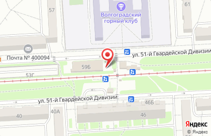 Супермаркет Магнит у дома в Дзержинском районе на карте