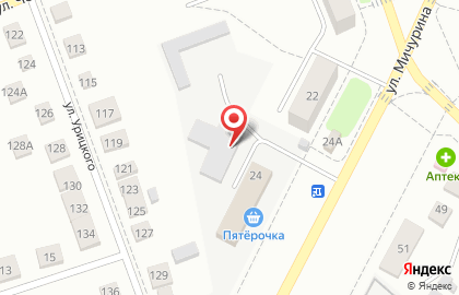 EХ на улице Мичурина на карте