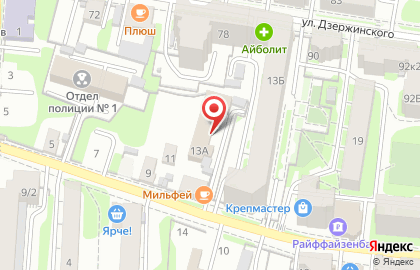 Проектная компания Алгоритм на Тульской улице на карте