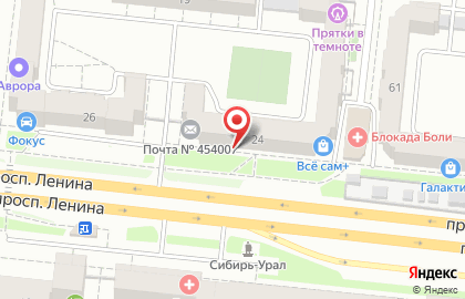 Салон-магазин декоративных покрытий Derufa на проспекте Ленина на карте