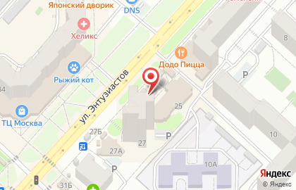 Магазин овощей и фруктов на улице Энтузиастов на карте