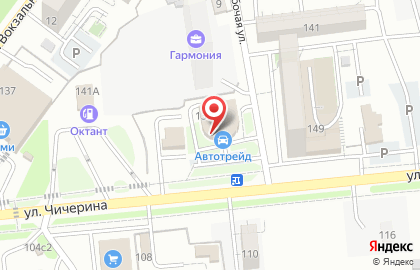 Федеральная сеть по продаже автозапчастей и установке автостекол Автотрейд на улице Чичерина на карте