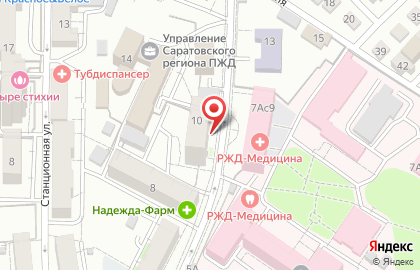 Магазин молочной продукции Белая Долина в Октябрьском районе на карте