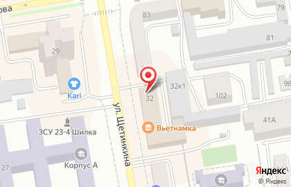 Типография Хакасия на улице Щетинкина на карте