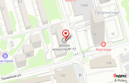 Детская школа искусств №17 в Заельцовском районе на карте