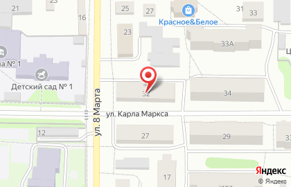 Аптека Планета Здоровья в Кудымкаре, на улице Карла Маркса на карте