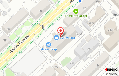 Ювелирный салон Золото на проспекте Ленина на карте