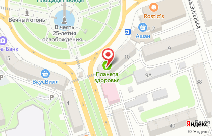 Оператор связи МТС на площади Победы на карте