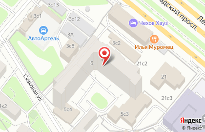 Оздоровительный центр Дельфиненок на метро Динамо на карте