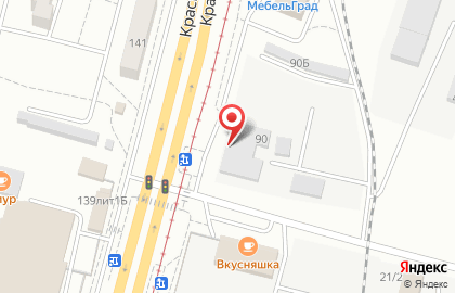Автостудия на Краснореченской улице на карте