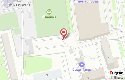 Автостоянка в Ижевске на карте