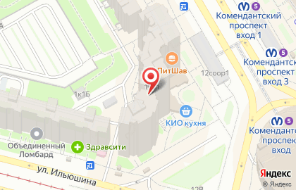 На Комендантском, ТСЖ на карте
