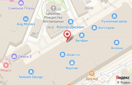 Салон мебели для кухни КухниСити на улице Ленинская Слобода на карте