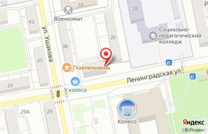 Аптека Старый лекарь на улице Ленинградской на карте