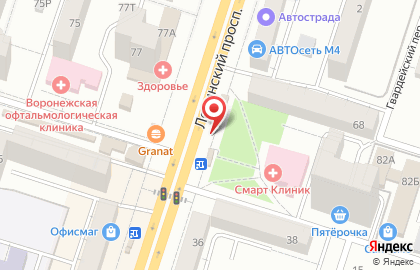 Блокбастер в Железнодорожном районе на карте