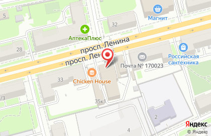 Пиксель на проспекте Ленина на карте