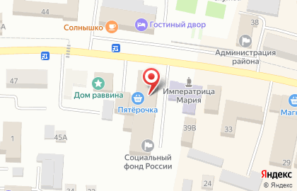Супермаркет Пятёрочка на улице Ленина на карте