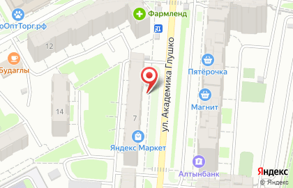 Продуктовый магазин Звениговские колбасы на улице Академика Глушко на карте