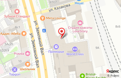 ООО Финэксперт на улице Земляной Вал на карте