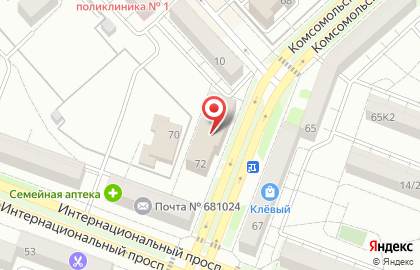 Новый стиль в Комсомольске-на-Амуре на карте