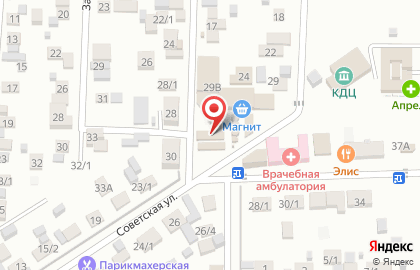 Магазин товаров для творчества и рукоделия на Советской улице на карте