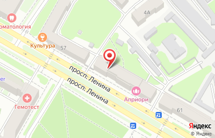 Дзержинская Оценочная Палата на проспекте Ленина на карте