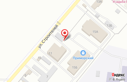 Торгово-строительная компания на улице Строителей на карте