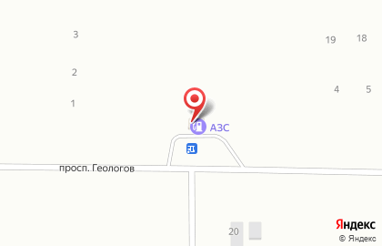 АЗС Южная на карте