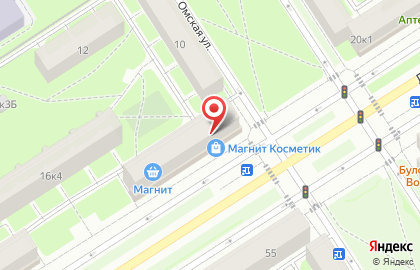 Магазин косметики и бытовой химии Магнит Косметик в Приморском районе на карте