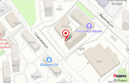 Кафе СУП на Скаковой улице на карте
