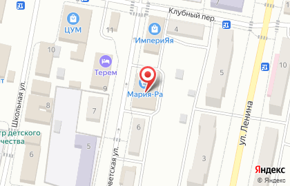 Супермаркет Мария-Ра на Советской улице на карте