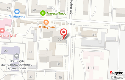 Киоск и магазин хлебобулочных изделий Хлемас на улице Карбышева на карте