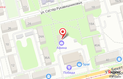 Afina на улице Бекетова на карте