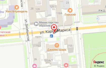 Пиллары, Железнодорожный район, Ориентир-М на улице Карла Маркса на карте