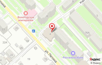 Мебельный магазин Мебельград в Вологде на карте