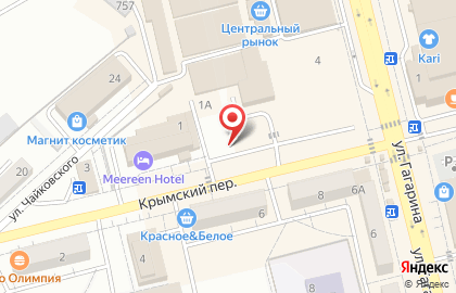 Магазин молочной продукции на улице Гагарина на карте