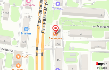 Ресторан Виктория на Лежневской улице на карте