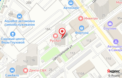 Стоматология РусАрт в Октябрьском районе на карте