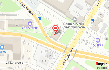 Грузовой поток Омск на карте