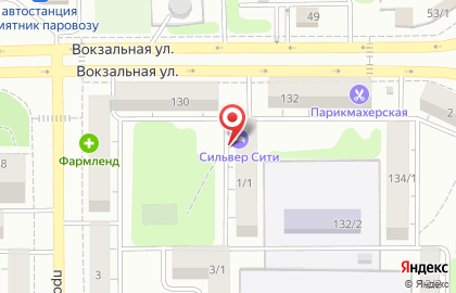 Отель Сильвер на проспекте Ленина на карте