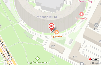 Пекарня Буханка на проспекте Обуховской Обороны на карте