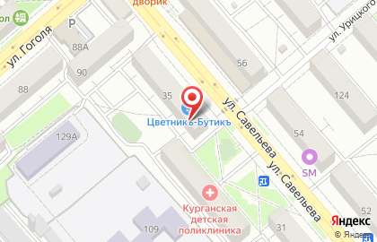 Агентство недвижимости Дипломат в Кургане на карте